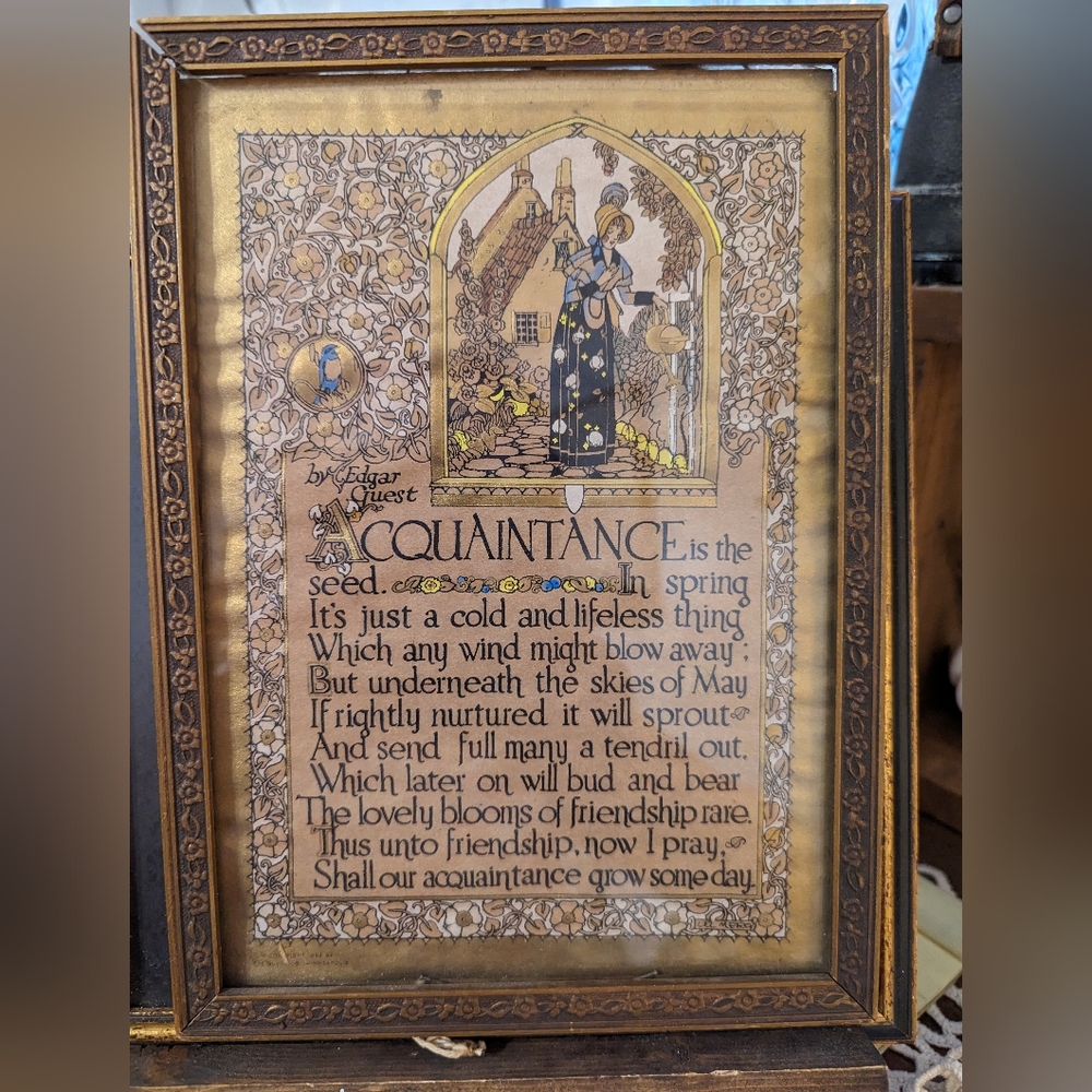 Vintage ACQUAINTANCE by Edgar Quest - Picture 1 of 2